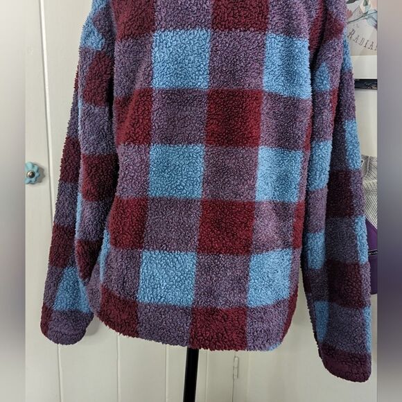 Eddie Bauer Plush Fast Fleece ¼ Zip Pullover Sweater SM Cozy Cabincore Outdoors - Picture 10 of 13